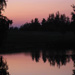 Yoga pond sunset